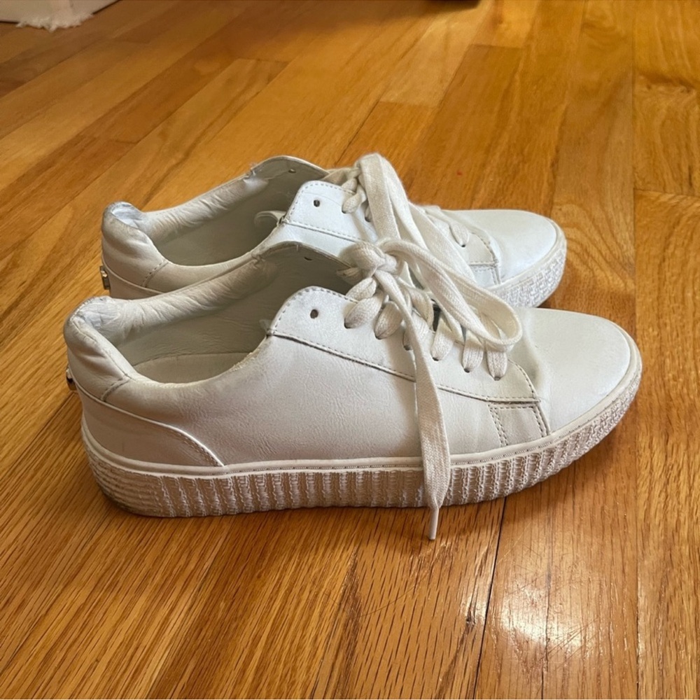 Steve Madden Classic White Lace-Up Sneakers
